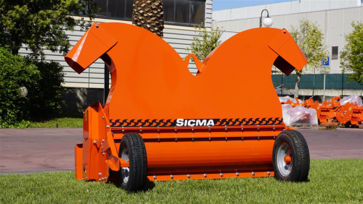 SICMA TSD Schwerer starrer Mulcher (Picker) für steinhaltige Boden für Traktoren von 40 bis 80 PS, Schlegelmulcher, Schlegelmäher, Weinbau, Obstgarten