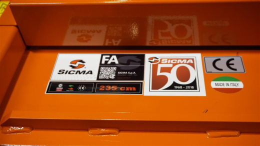 SICMA FA Sichelmäher für den Heckanbau für Traktoren von 15 bis 60 PS Sichelmulcher links- oder rechtsdrehend