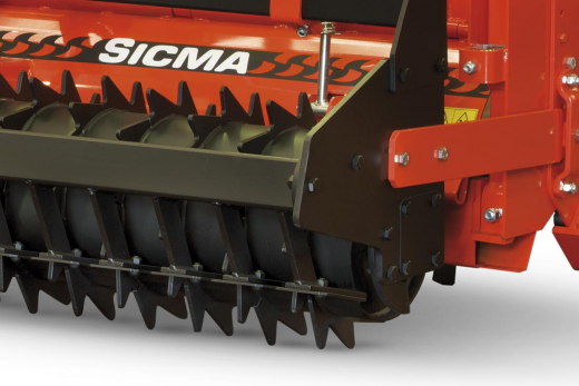 SICMA RG Schwere starrer Zinkenrotor für Traktor von 90 bis 220 PS, Rototiller mit Zinkenmesser
