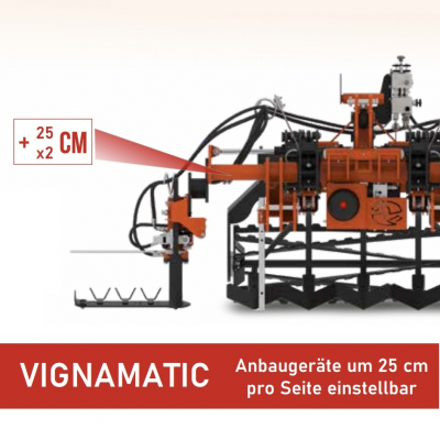 SICMA VIGNAMATIC VMT-H Double Kultivator Grubber mit Zwischenstockbearbeitungsger&auml;t f&uuml;r offene und geschlossene Gassen im wechsel