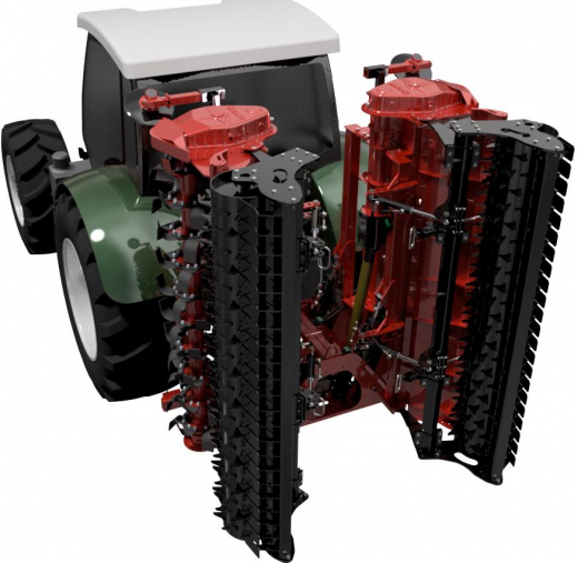 SICMA RW Sehr schwere, aufklappbare, starrer Zinkenrotor für Traktor von 150 bis 380 PS, Frangor, Rototiller mit Zinkenmesser